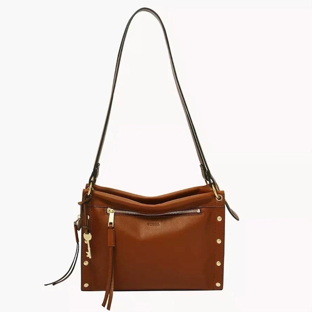 Fossil Allie Satchel in Tan Leather - Picture 2 of 14